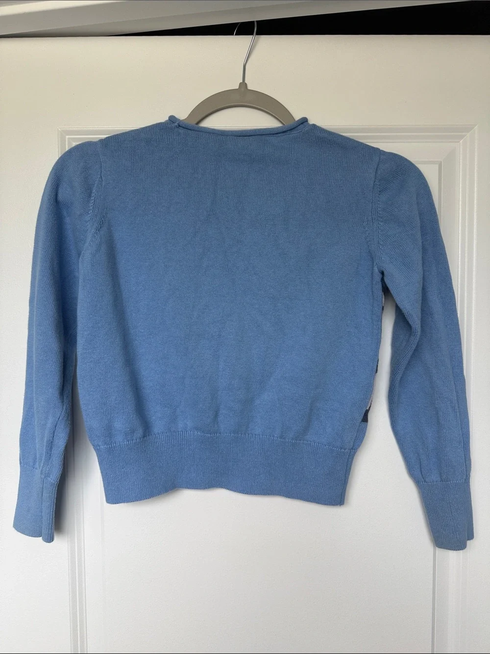Girls GapKids Blue Butterfly Sweater Size Medium 7/8